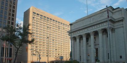 Hotel exterior at Fairmont Winnipeg.