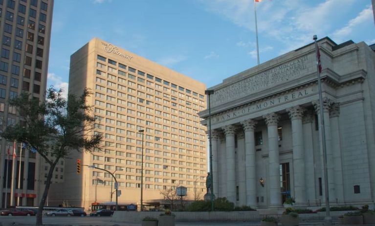 Hotel exterior at Fairmont Winnipeg.