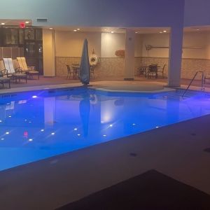 Refreshing indoor pool at Hilton Albany.
