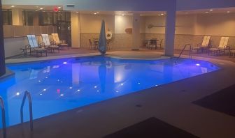 Refreshing indoor pool at Hilton Albany.
