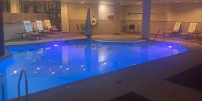 Refreshing indoor pool at Hilton Albany.
