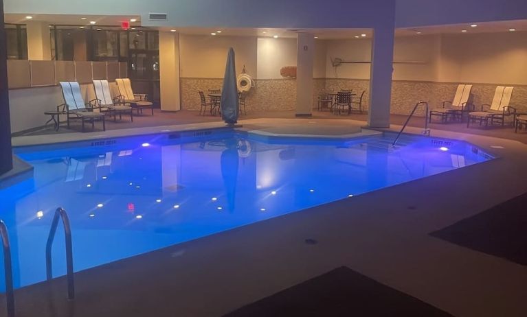 Refreshing indoor pool at Hilton Albany.
