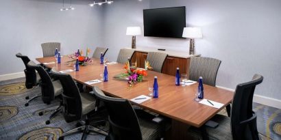 Meeting room available at Hilton Albany.
