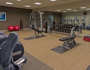 Fitness center available at Hilton Albany.
