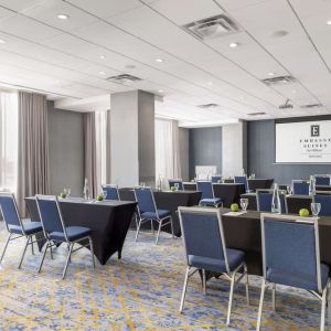 Bright and spacious professional meeting room at the Embassy Suites By Hilton Toronto Airport.