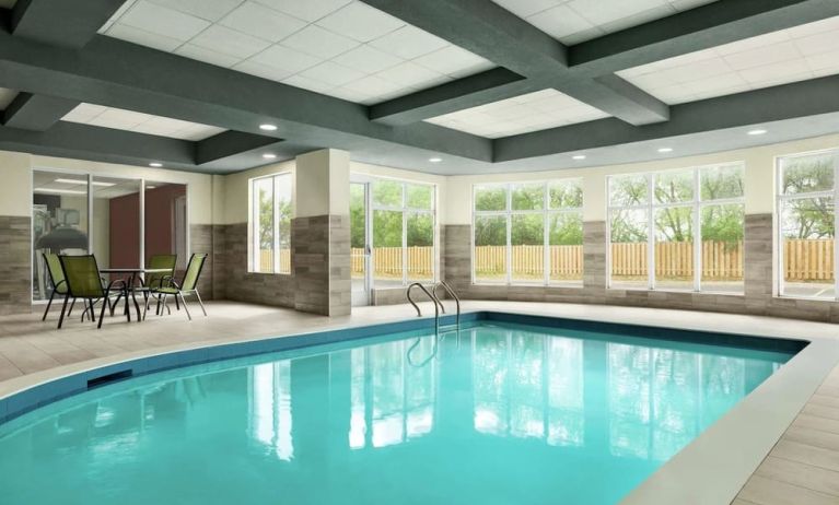 Relaxing indoor pool at the Hilton Garden Inn Kitchener/Cambridge.