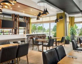 Hotel dining area at the Hilton Garden Inn Kitchener/Cambridge.