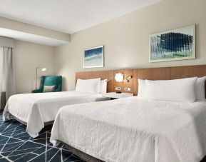 Day use twin room at the Hilton Garden Inn Kitchener/Cambridge.