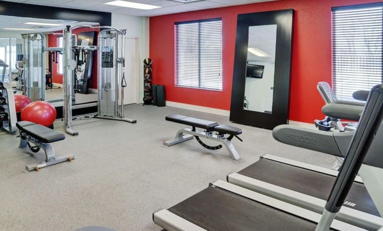 Fully equipped fitness center at the Hilton Garden Inn Kitchener/Cambridge.