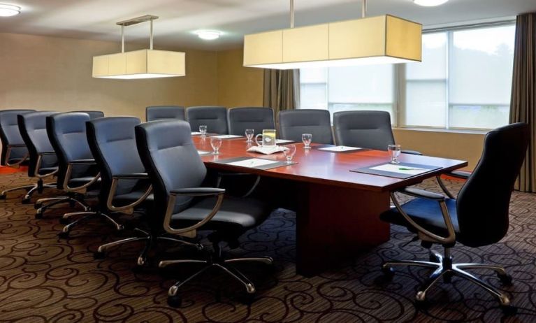 Bright and spacious professional meeting room at the Holiday Inn Oakville Centre.