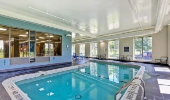 Relaxing indoor pool at the Four Points By Sheraton St Catharines Niagara Suites.