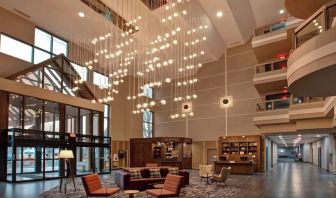 Lobby lounge at the Four Points By Sheraton St Catharines Niagara Suites.