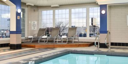 Relaxing indoor pool at Amenida Residences.