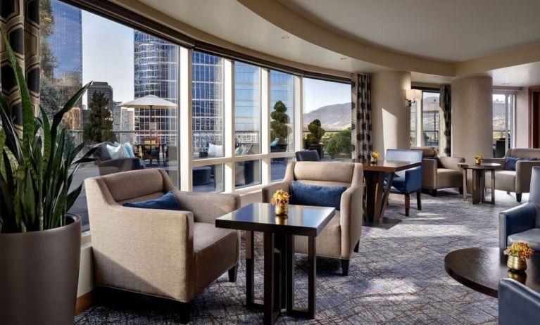 Lounge area perfect for co-working at the Fairmont Waterfront.