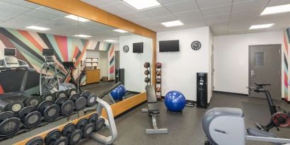 Fitness center available at Hilton Garden Inn Boca Raton.