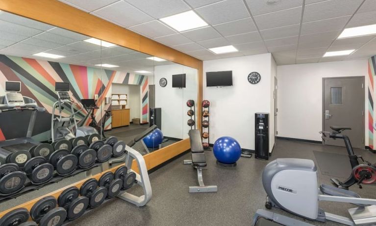 Fitness center available at Hilton Garden Inn Boca Raton.