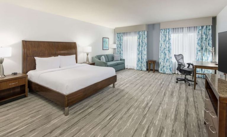 Spacious day use room at Hilton Garden Inn Boca Raton.