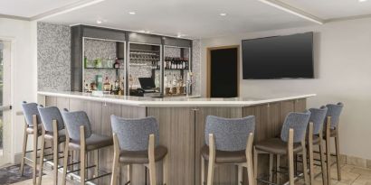 Hotel bar at Hilton Garden Inn Boca Raton.