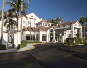 Hotel exterior at Hilton Garden Inn Boca Raton.