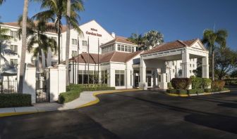 Hotel exterior at Hilton Garden Inn Boca Raton.