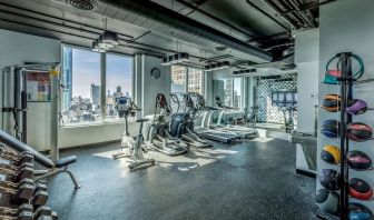 Fitness center available at Innside By Melia New York Nomad.