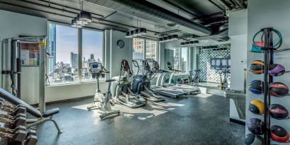 Fitness center available at Innside By Melia New York Nomad.