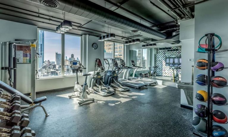 Fitness center available at Innside By Melia New York Nomad.