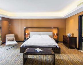 Spacious day use room with natural light at Radisson Blu Hotel Dubai Media City.