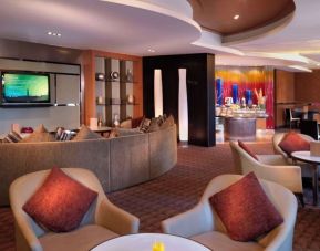 Executive lounge at Radisson Blu Hotel Dubai Media City.