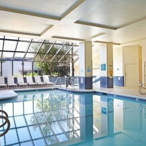 Refreshing indoor pool at Embassy Suites By Hilton LAX Airport North.