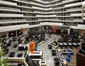 Dining area perfect for coworking at Embassy Suites By Hilton LAX Airport North.