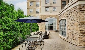 Oudoor patio at Staybridge Suites Oakville-Burlington.