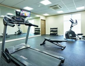 Fitness center at Quality Inn & Suites Kingston.