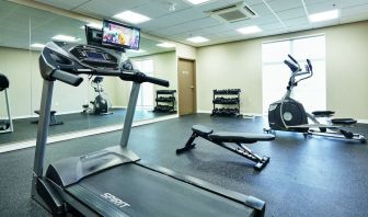 Fitness center at Quality Inn & Suites Kingston.