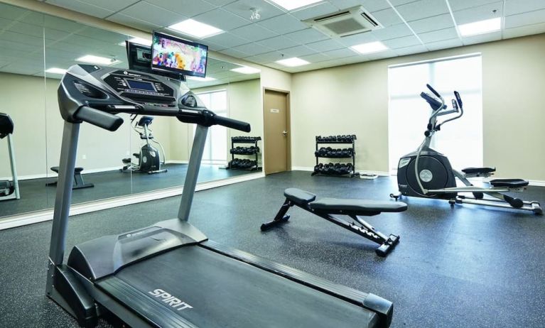 Fitness center at Quality Inn & Suites Kingston.