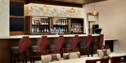 Hotel bar at DoubleTree By Hilton Hotel Toronto Airport West.