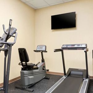 Fitness center at Days Inn Edmonton Downtown.