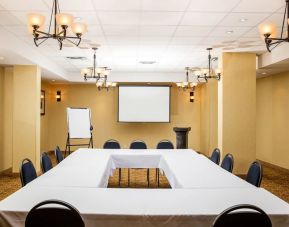 Professional meeting room at Days Inn Edmonton Downtown.