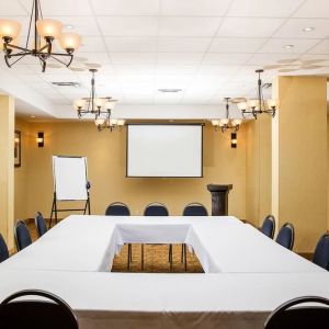 Professional meeting room at Days Inn Edmonton Downtown.