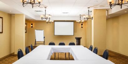 Professional meeting room at Days Inn Edmonton Downtown.