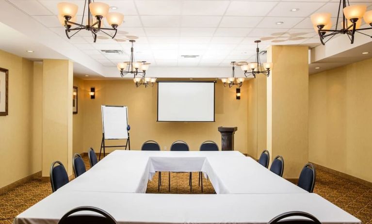 Professional meeting room at Days Inn Edmonton Downtown.