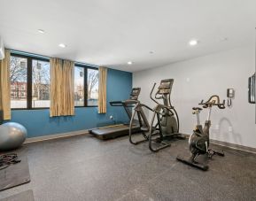 Fitness center at Holiday Inn Express & Suites Bronx.