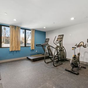 Fitness center at Holiday Inn Express & Suites Bronx.