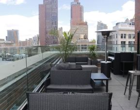 Rooftop terrace perfect for coworking at The Paul Hotel, An Ascend Hotel Collection Member.