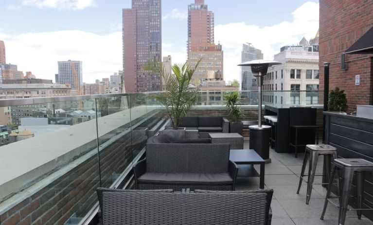 Rooftop terrace perfect for coworking at The Paul Hotel, An Ascend Hotel Collection Member.