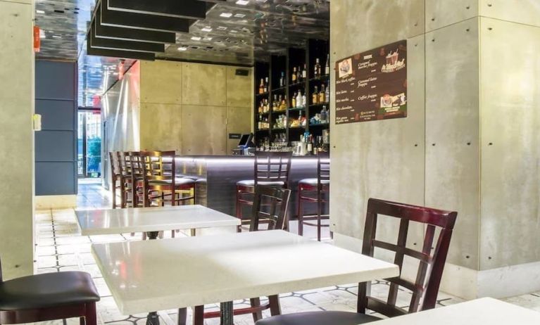 Dining area perfect for coworking at The Paul Hotel, An Ascend Hotel Collection Member.