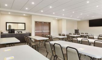 Professional meeting room at Days Inn & Suites By Wyndham Lindsay.