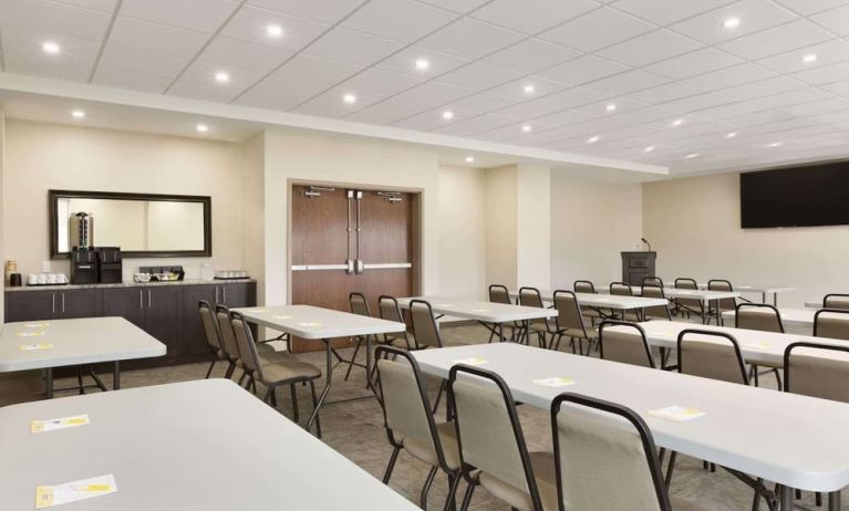 Professional meeting room at Days Inn & Suites By Wyndham Lindsay.