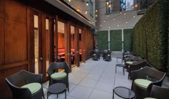 Veranda with ample seats perfect for coworking at Best Western Premier Herald Square.