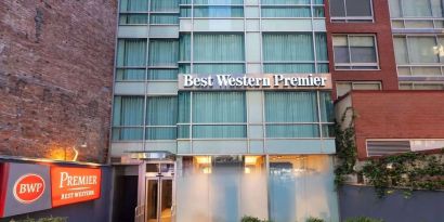 Hotel exterior at Best Western Premier Herald Square.